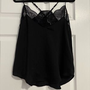 Blush Black Mesh Cami